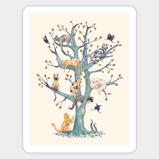 The tree of cat life Magnet